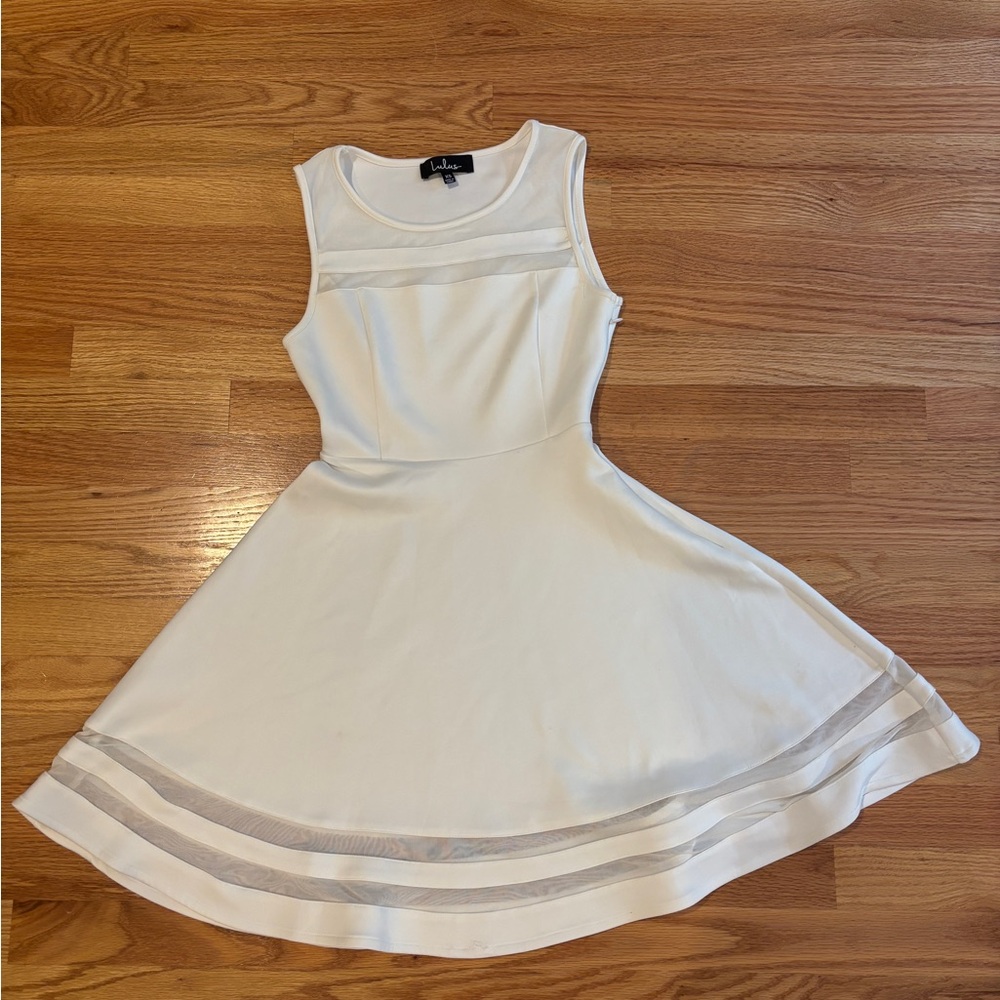 Lulu's White Sleeveless Dress
